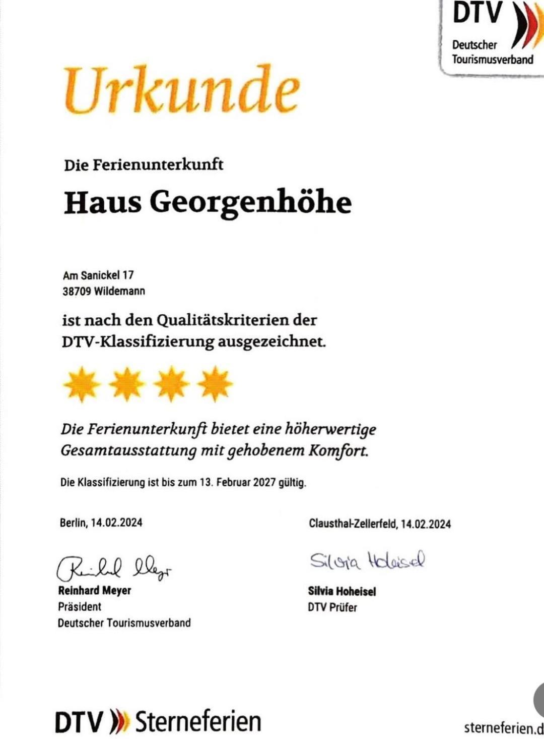 Haus Georgenhöhe Wildemann Exterior foto